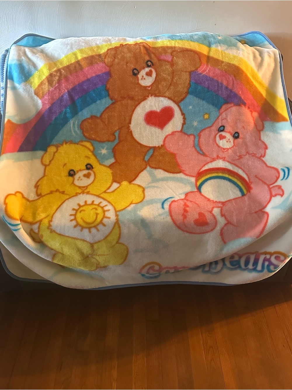 VTG Northwest Care Bears Plush fleece Throw Blanket - Multicolor 50x60